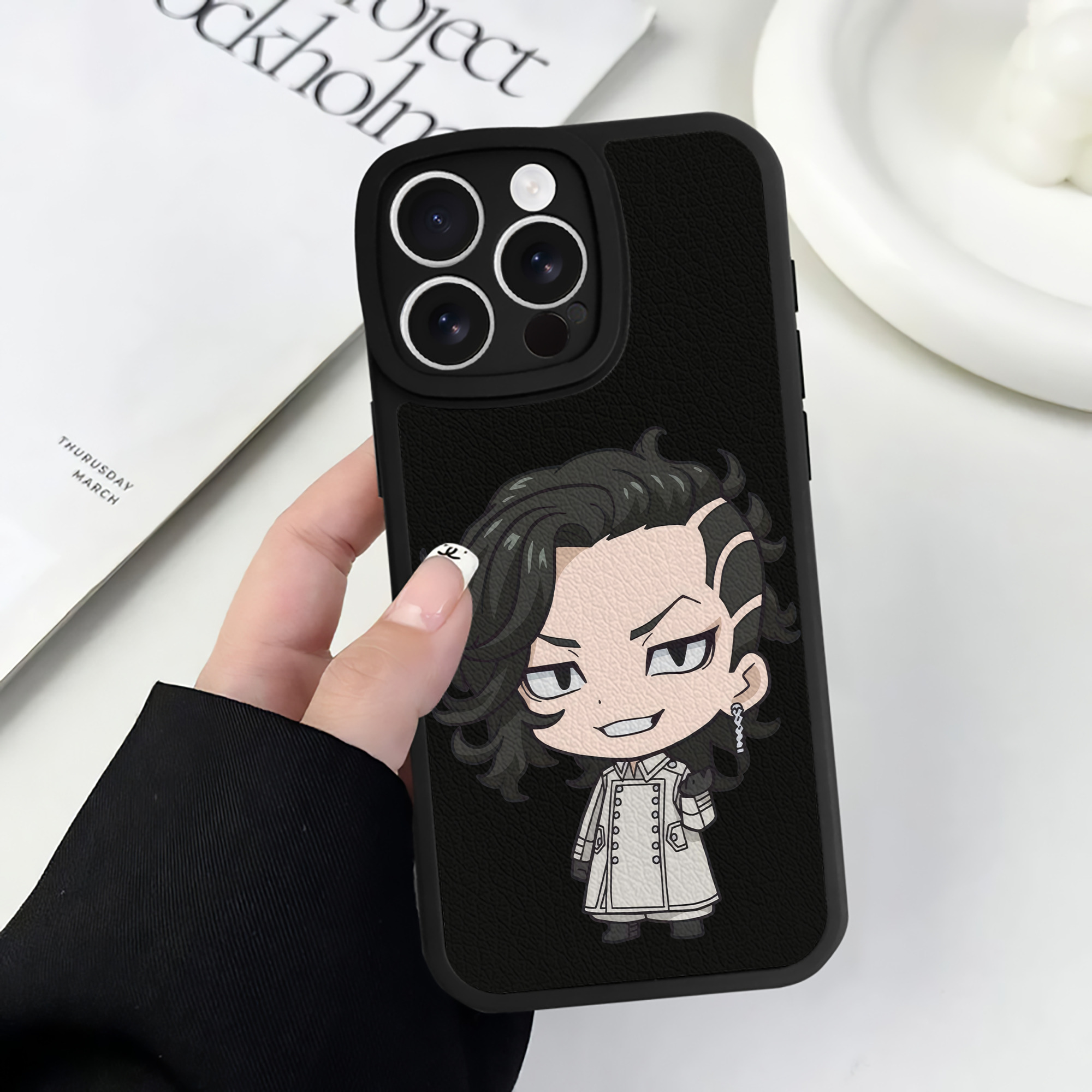 （画像用） 東京リベンジャーズ Tokyo Revengers 【iPhone 16シリーズ対応】シリコンスマホケース（レザー調） 材質：シリコン